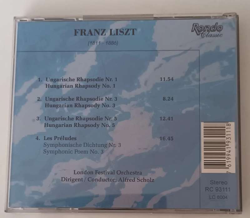 FRANZ LISZT CD.