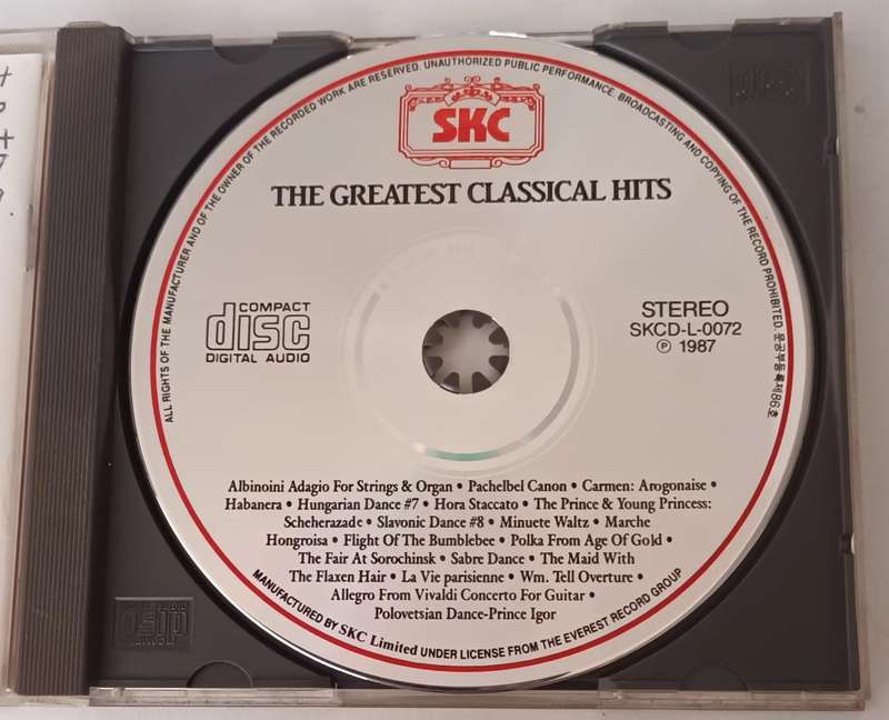The Greatest Classical Hits CD.