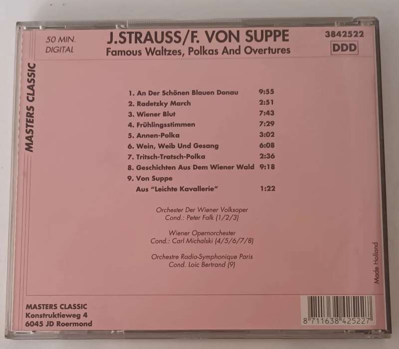 FAMOUS OUVERTURES CD
