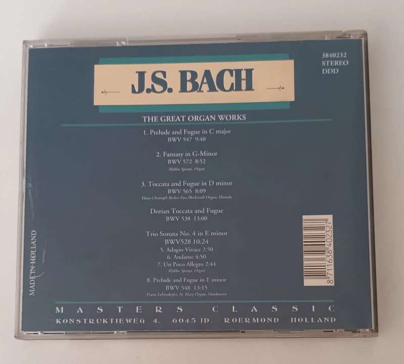 J.S. BACH CD.