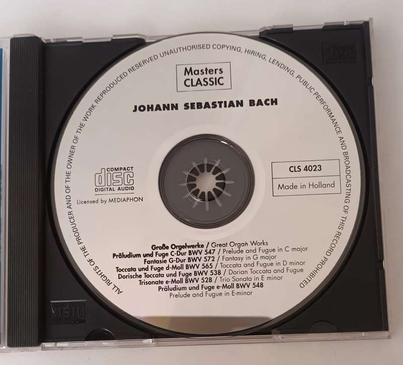 J.S. BACH CD.