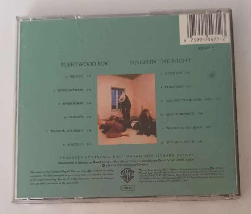 FLEETWOOD MAC - TANGO IN THE NIGHT CD.