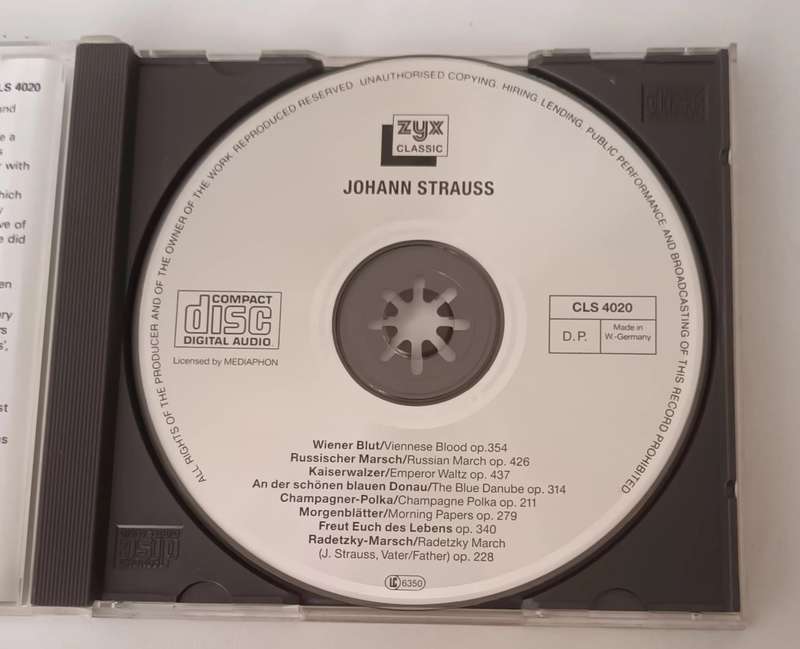 JOHANN STRAUSS - NEW YEAR'S CONCERT CD.