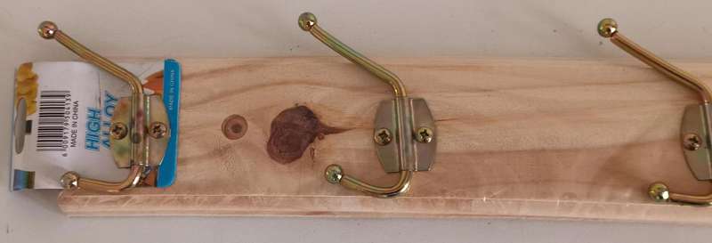 Wooden Wall Coat Hanger. New.
