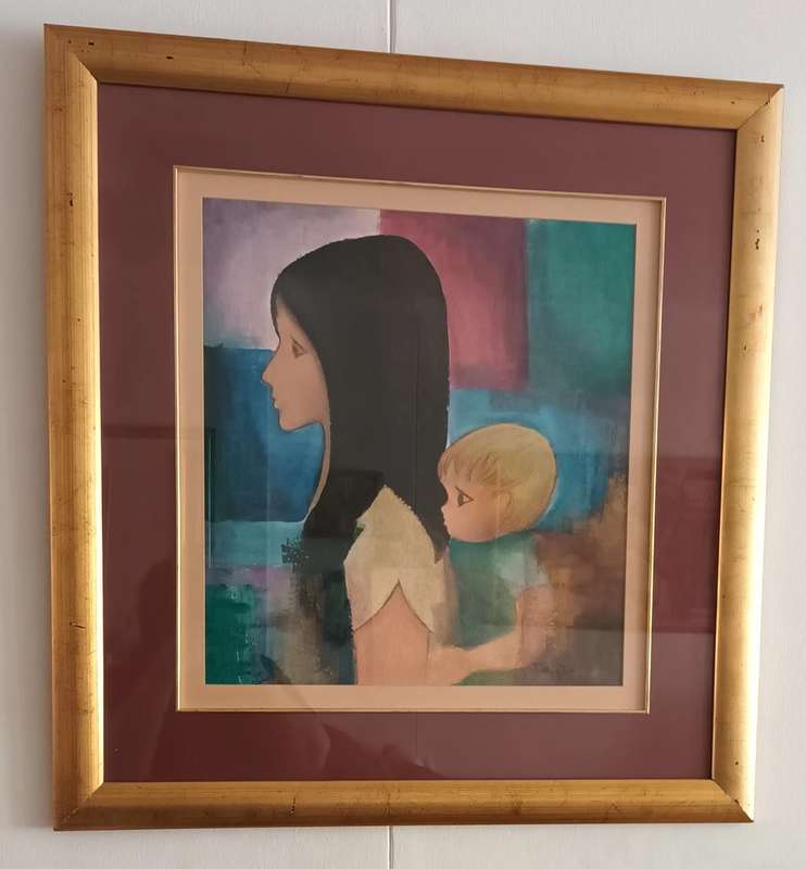 Deli Watt. Chalk Drawing. 79.5x75.5cm.