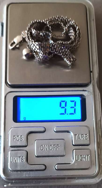 Exquisite Sterling Silver Italy Necklace. 9.3g. 50cm. Width 5mm.