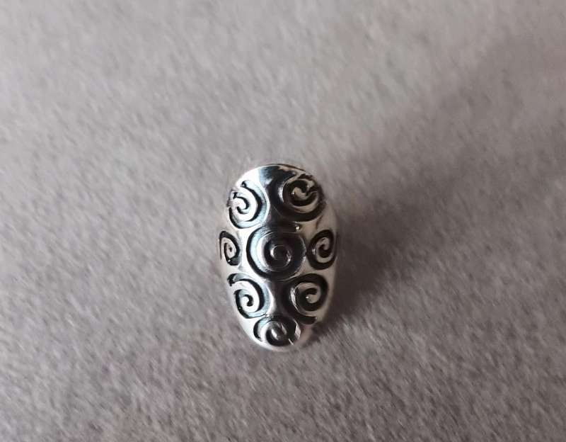 Trendy Sterling Silver Statement Ring.