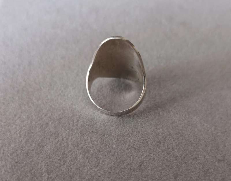 Trendy Sterling Silver Statement Ring.
