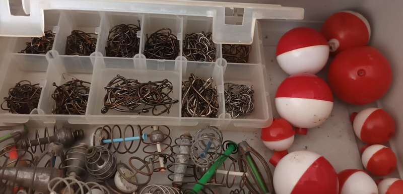 Master Box Fishing Tackle Box. Fully stocked with more than 100 items.