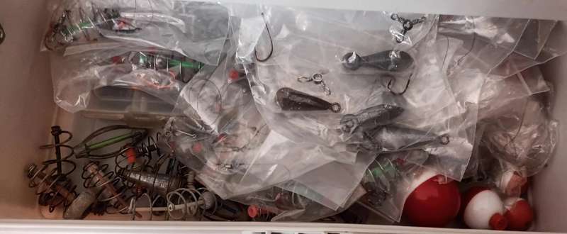 Master Box Fishing Tackle Box. Fully stocked with more than 100 items.
