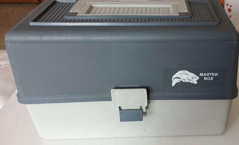 Master Box Fishing Tackle Box. Fully stocked with more than 100 items.