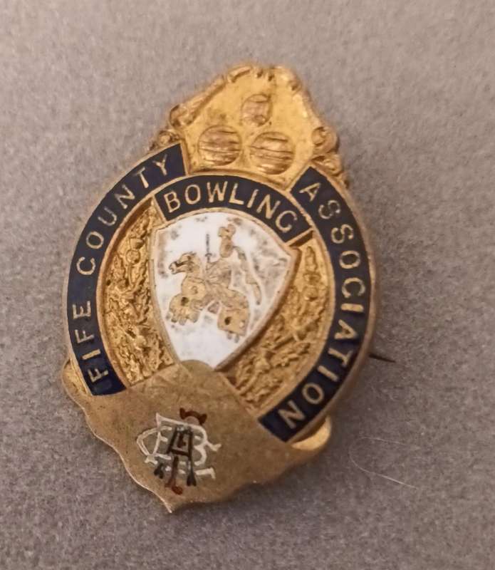 FIFE BOWLING ASSOCIATION BADGE MADE IN BIRMINGHAM