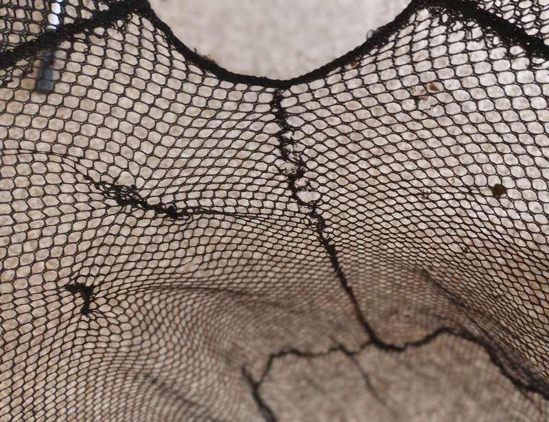 Fishing landing Net. Patched up. Still Useable. 1.26m.