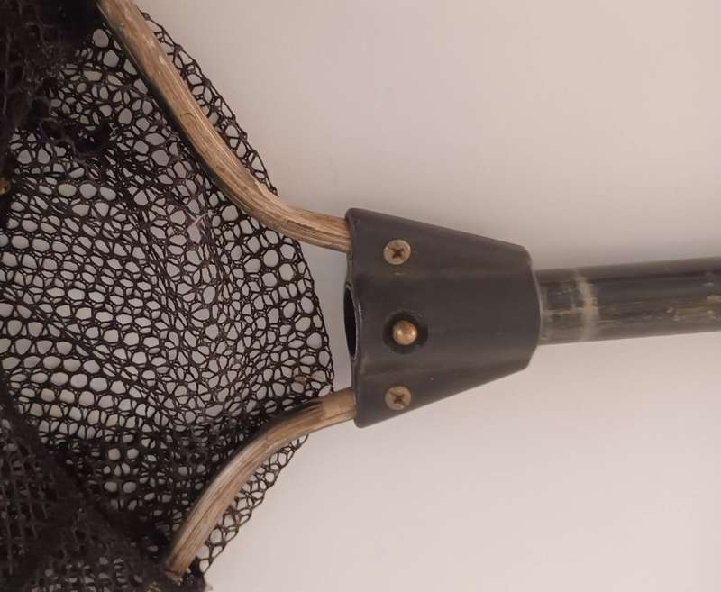 Fishing landing Net. Patched up. Still Useable. 1.26m.