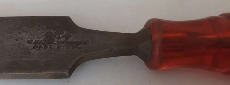 MARPLES & SONS CAST STEEL WOOD CHISEL. SWISS Made. Length 27cm. Width 37mm.