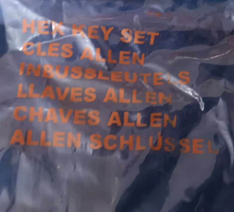 22 Piece Allen Key Set.