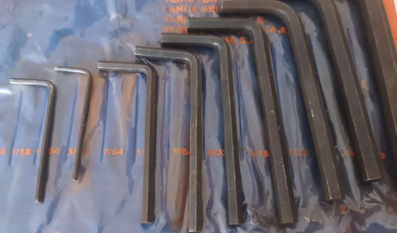 22 Piece Allen Key Set.