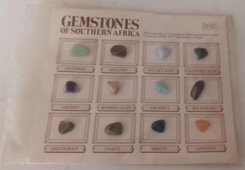 Gemstones of South Africa Chart. New. Sealed.