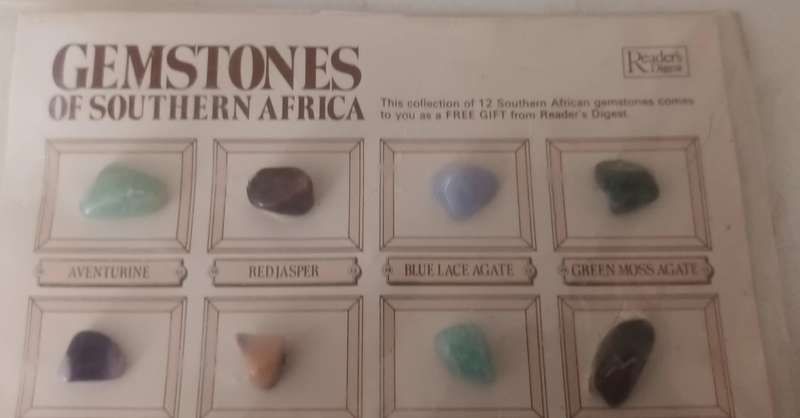 Gemstones of South Africa Chart. New. Sealed.