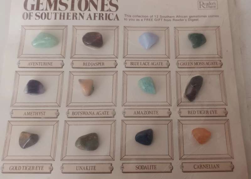 Gemstones of South Africa Chart. New. Sealed.
