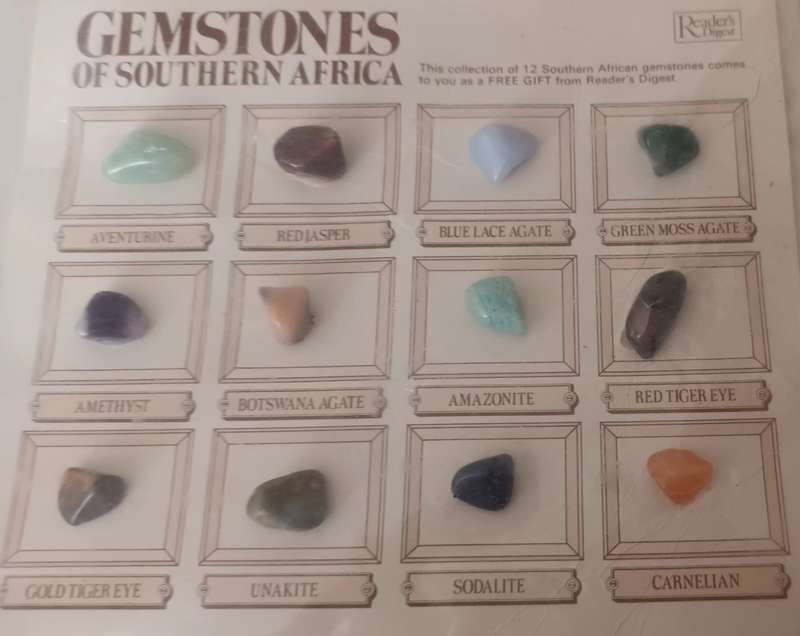 Gemstones of South Africa Chart. New. Sealed.