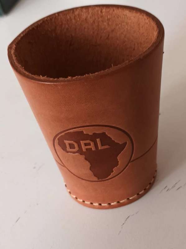 Genuine Leather Cup. New.