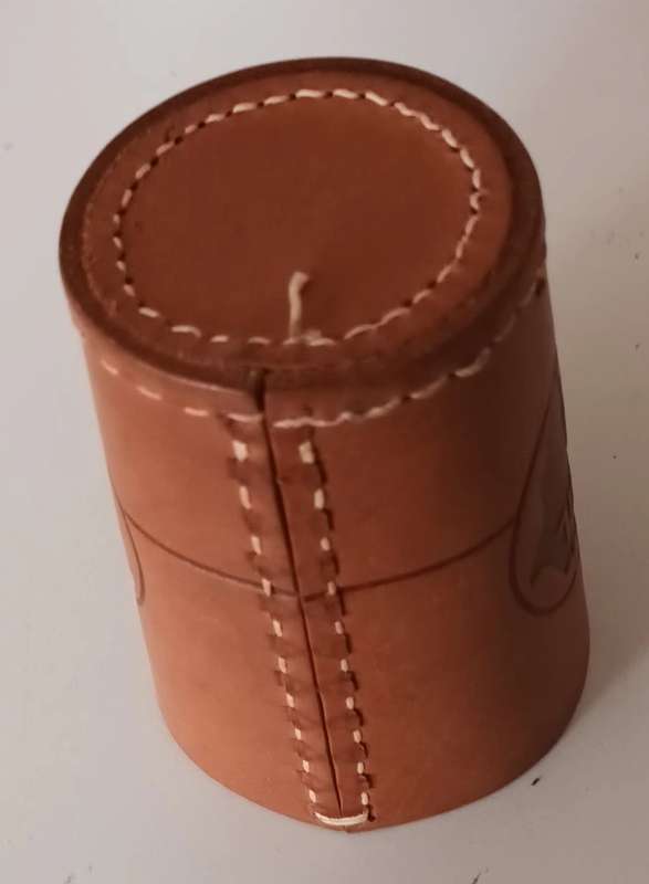 Genuine Leather Cup. New.
