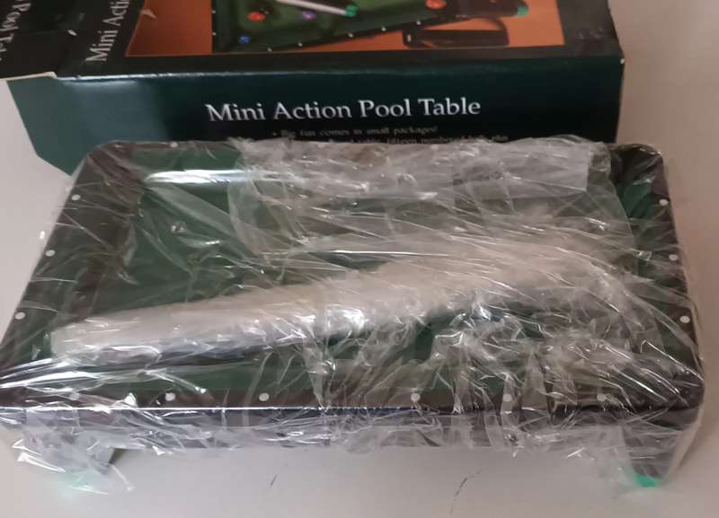 Vintage Mini Action Pool Table. Collectable. New. Sealed.