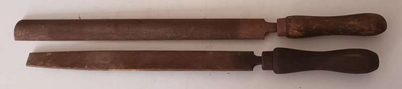 2x Files. Length 52cm & 47cm.