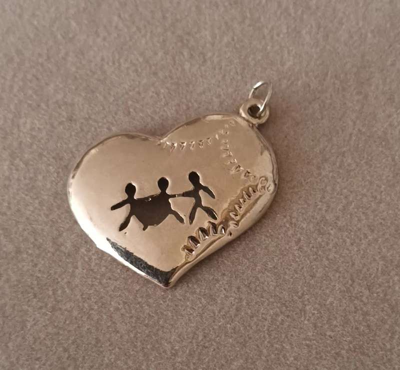 Stainless Steel Heart Pendant. 20x25mm.