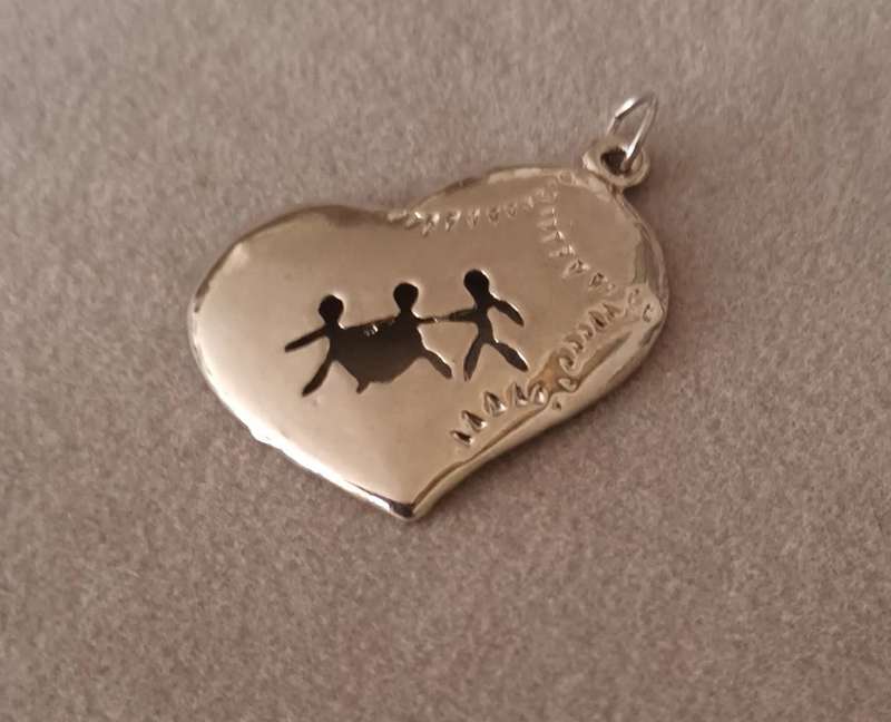 Stainless Steel Heart Pendant. 20x25mm.