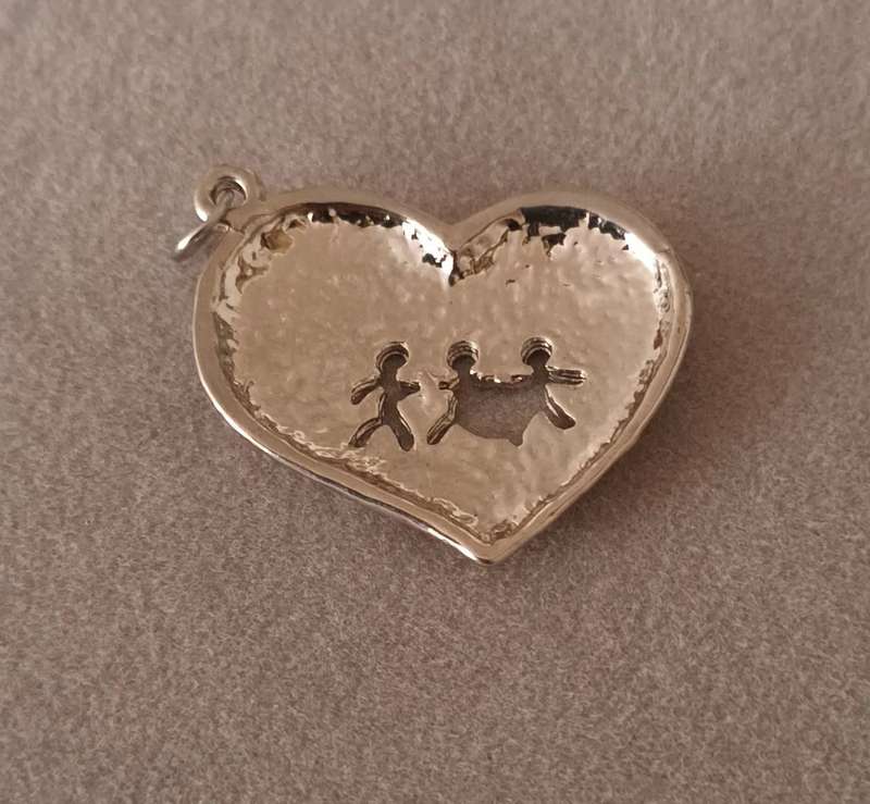 Stainless Steel Heart Pendant. 20x25mm.