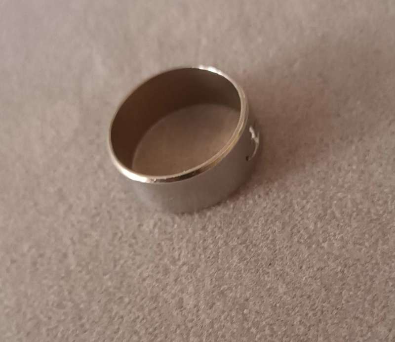 Stainless Steel Ring. Size P/7.5. (17.9mm)