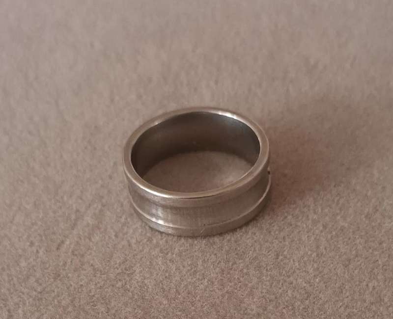 Stainless Steel Ring. Size Q/8. (18.3mm)