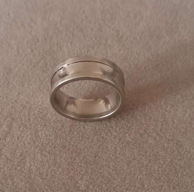 Stainless Steel Ring. Size Q/8. (18.3mm)