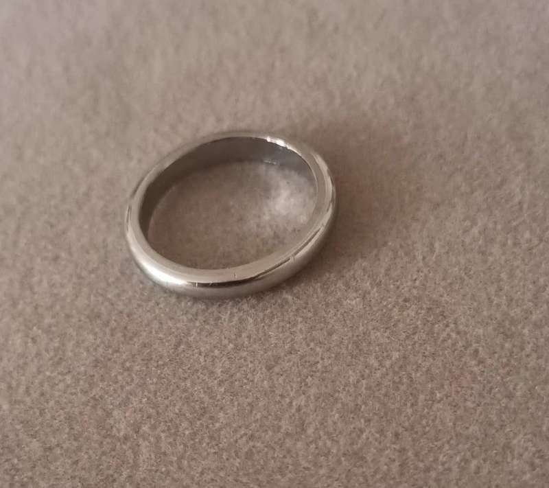 Stainless Steel Ring. Size P/7.5. (17.9mm)