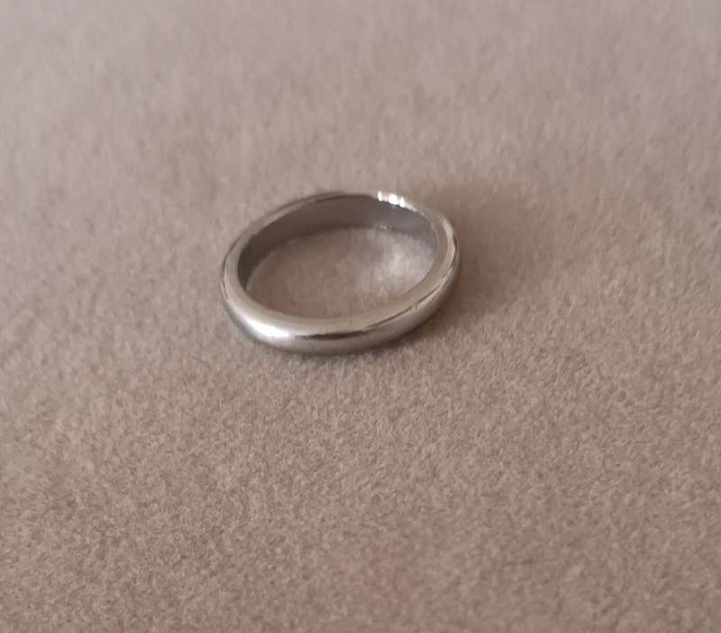 Stainless Steel Ring. Size P/7.5. (17.9mm)