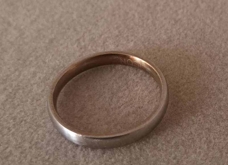 Icon Stainless Steel Ring. Size P/7.5. (17.9mm)