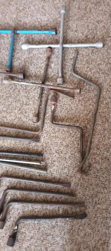 Job Lot Tyre Wrenches and Tyre Irons.
