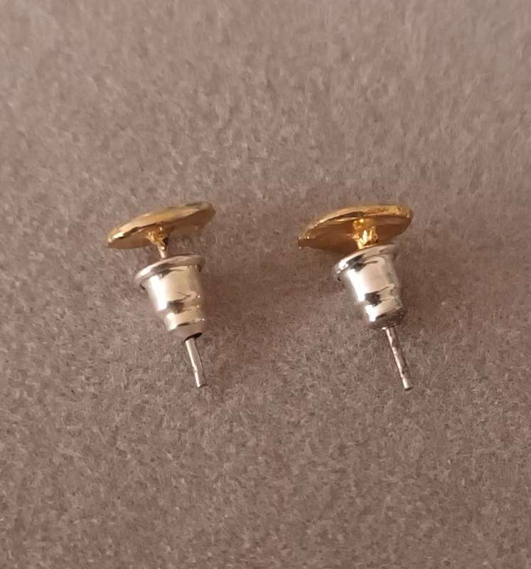 Lovely Gold-Plated Stud Earrings.