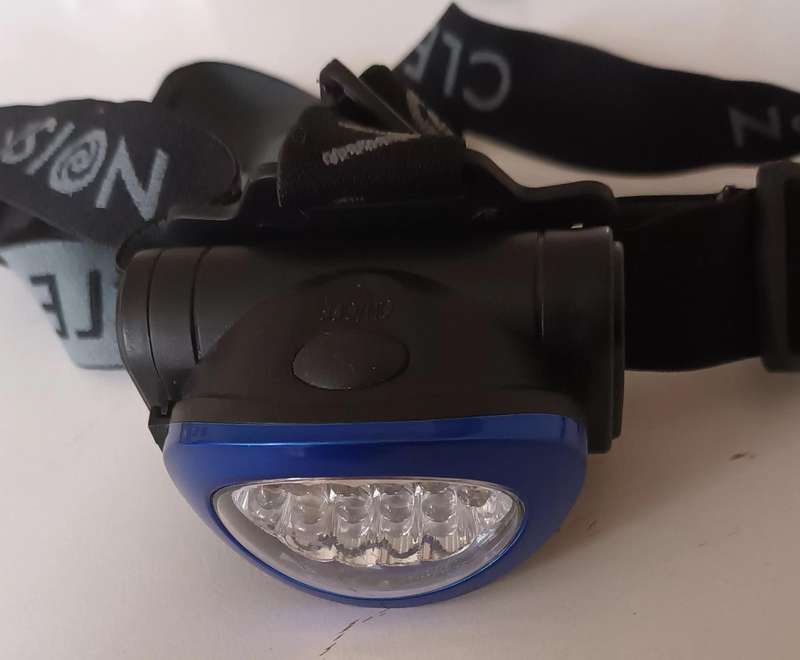 Headlamp. Ideal for night time fishing.