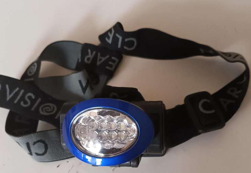 Headlamp. Ideal for night time fishing.