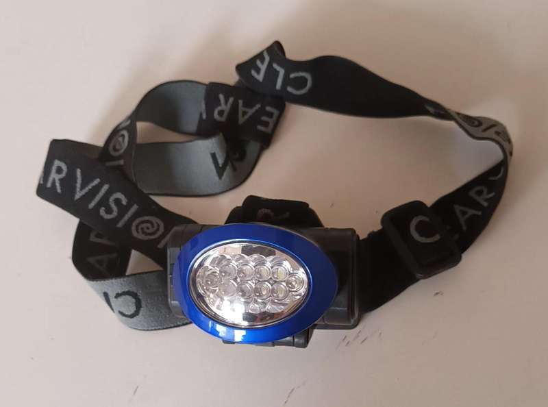 Headlamp. Ideal for night time fishing.