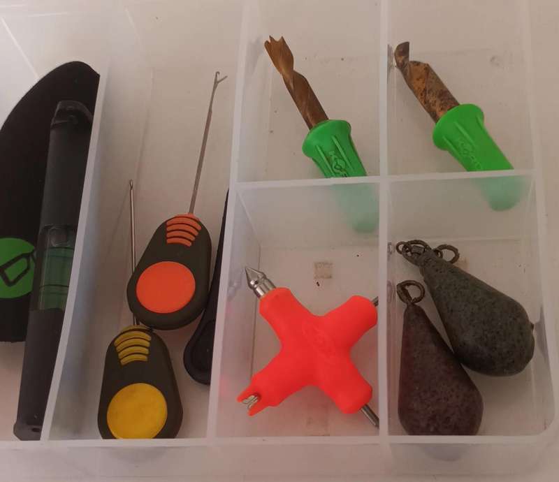 Specimen Fishing Items in Case.