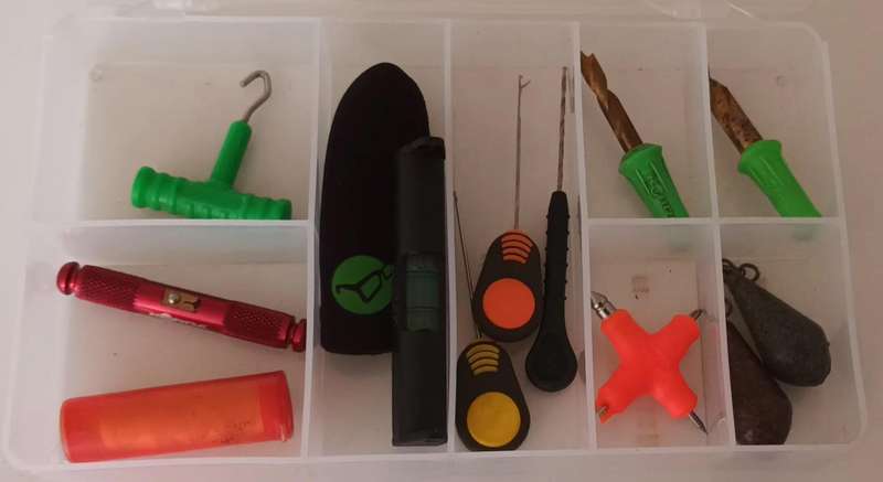 Specimen Fishing Items in Case.