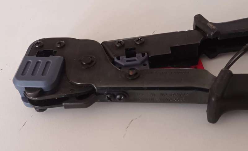 Crimping Tool for Network Cables.