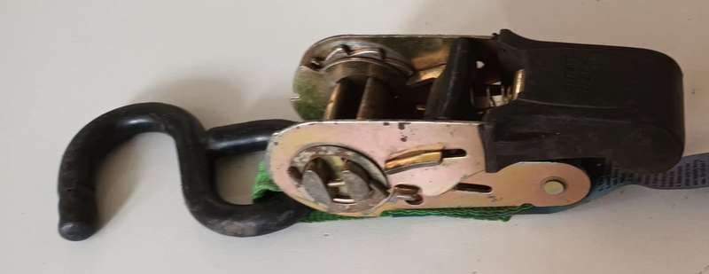 Ratchet Buckle Load Tie Down. 340kg. Working 100%.