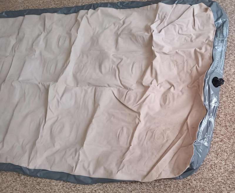 Single Blow Up Mattress with Carry Bag.