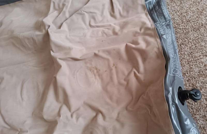 Single Blow Up Mattress with Carry Bag.