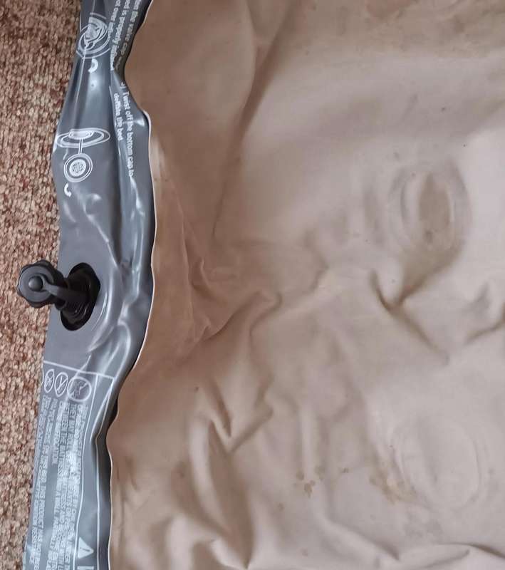Single Blow Up Mattress with Carry Bag.